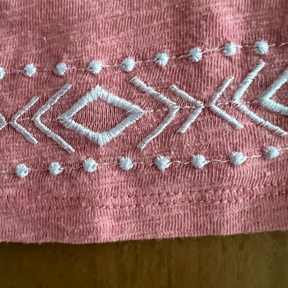 Lucky Brand Girls Large Peach Sundress with beige/white detailing - Picture 3 of 8